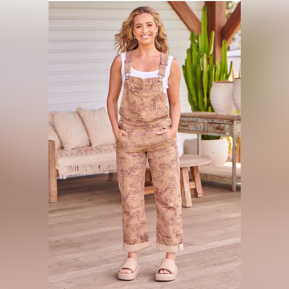 Free People Ziggy Harmony Overall in Desert Combo size Small- Worn once - Picture 2 of 8